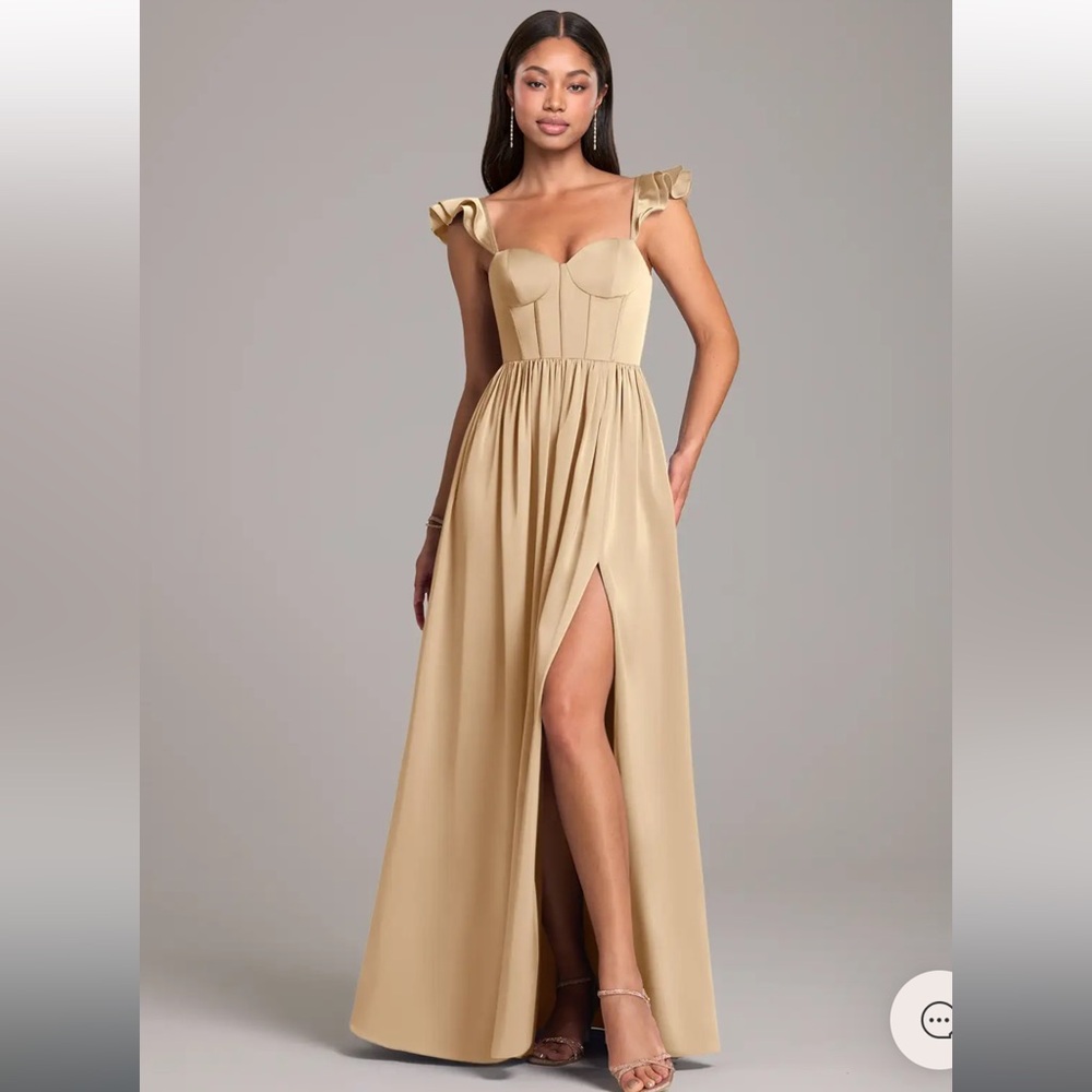 Azazie Denisse dress Champagne